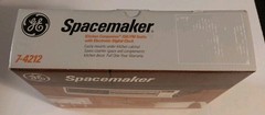 NEW Vintage GE Spacemaker UNDER CABINET Kitchen AM/FM RADIO w/ Clock 7-4212