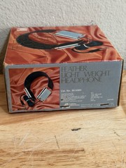 Vintage Audiotex 30-8300 Featherlight Stereo Headphones Original Box Montgomery