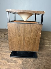 Vintage 60S 70S Single Speaker Circle Of Sound Square Cube