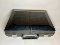 Compact Suitcase Stereo Crown SCP-71FW VTG Tape Record Player – See Description