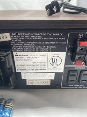 Mitsubishi DA-R11 Stereo Receiver Tested/Working Quartz Frequency Synthesizer