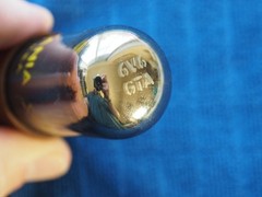 NOS NIB Sylvania 6V6GTA Vacuum Tube USA VTG – Brown Base Smoked Glass Gm Tested