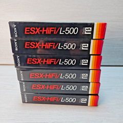 Sony L-500 ESX-HiFi Excellent Super Hi-Fi Beta Tapes Lot of 6 NEW Sealed