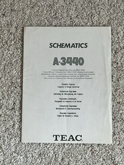 Teac A-3440 Schematic. Good Condition.