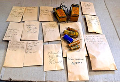 Vintage Lot Capacitors Condensers Relay Resistors Unknown Parts Electronics