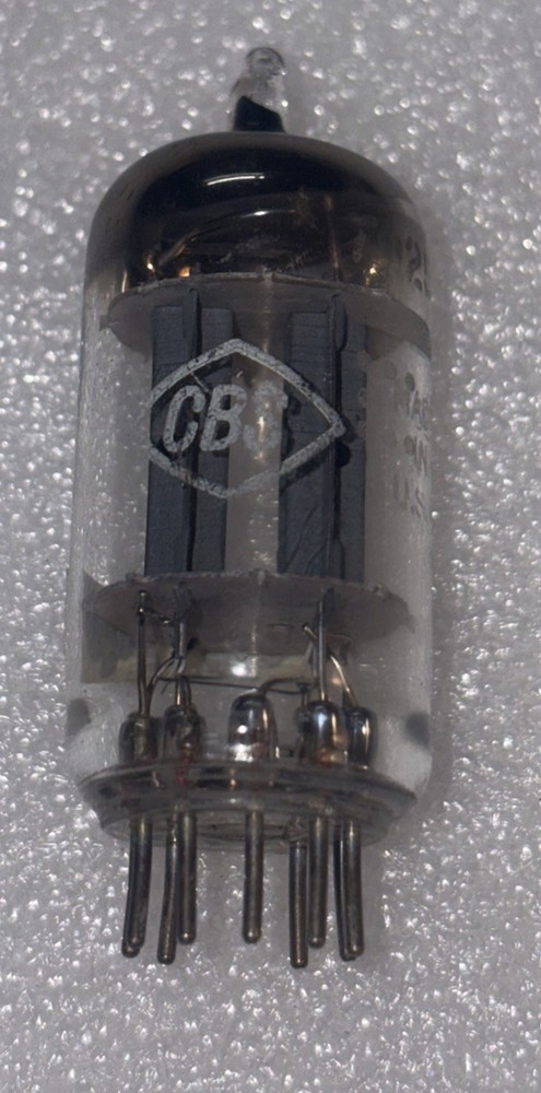 CBS 7025 (12AX7 ECC83) Long Plate D Getter VACUUM TUBE TV7 TESTED STRONG