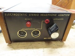 Infinity Electrostatic Headphones 1077 & Power Supply ME-10D UNTESTED ES-1