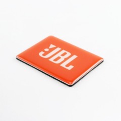 2PCS For JBL plastic+Aluminum Sticker logo Badge Replacement piece 58mmx45mm