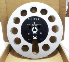 One pair TAPE REEL silvery Sony 7″ inch Light Metal Aluminum Take Up Reel