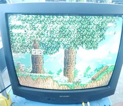 Vintage 25″ Sharp 25J-M100 CRT TV Retro Gaming Television No Remote 1997 Tested
