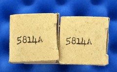 Two Tung Sol 5814A Tubes / 1959 / NOS IN BOX / Amplitrex Tested 💪 /12AU7 ECC82