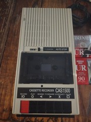 VINTAGE CALIFONE CAS1500 CASSETTE TAPE PLAYER & RECORDER TESTED 5 Tapes DC Pwr S