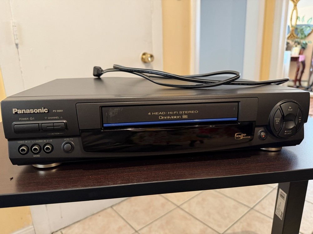 Panasonic PV-9661 OmniVision 4-Head Hi-Fi Stereo VHS VCR Working FREE SHIPPING