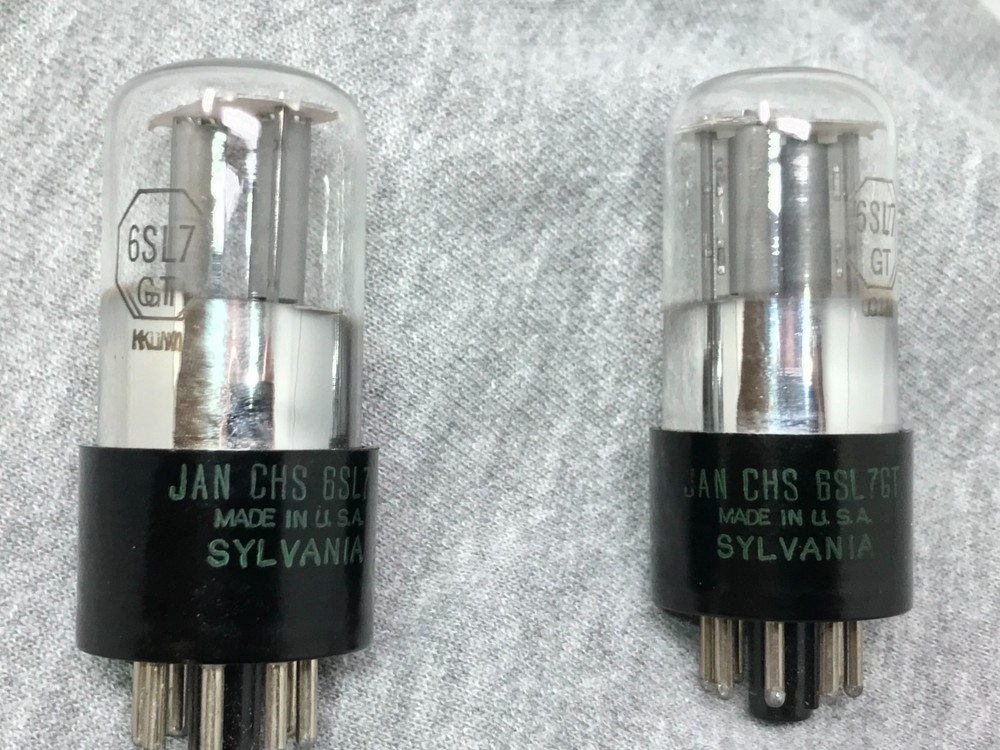 Sylvania JAN CHS 6SL7GT VT-229 Bad Boy NOS 1952 – 51 Matched Pair