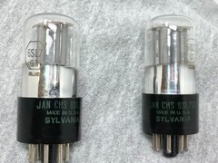 Sylvania JAN CHS 6SL7GT VT-229 Bad Boy NOS 1952 – 51 Matched Pair