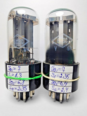 2 pcs NEW 6N8S / 6SN7/ 1578 Foton tubes Matched Pair Same Date 05.1964