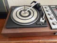 Garrard 2025TC Turntable Stereo Receiver FOR PARTS OR REPAIR As-Is w/Video VTG