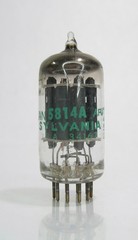 Sylvania Vintage Electronic Vacuum Tube Model JAN 5814A Used Made in USA