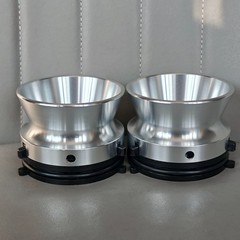 2X 10.5 1/4 Inch Silver NAB Hub Adapters For Pioneer Reel To Reel Tape Recorder