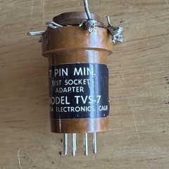 Pomona Electronics 7 Pin Tube Test Socket Adapter TVS-7 California USA READ!