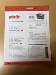 Heath Electronic Analog Computer Kit Brochure Price List Vintage