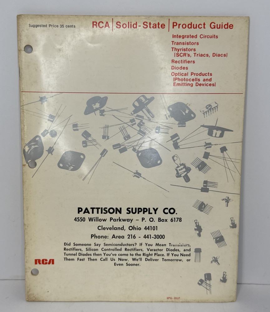 Vintage RCA Solid-State Product Guide Catalog – Pattison Supply Co.