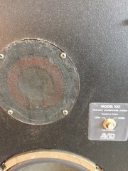 Vintage Avid Model 100 Floor Bookshelf Two-Way Audiophile Speakers Made in US