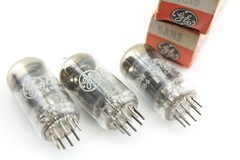 New NOS Tubes Qty 3 GE 5AN8 Matched Tri & 1958 Date Codes O Getter Made in USA