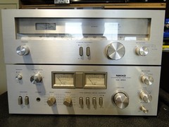 Matching Vintage Nikko NA-850 Integrated Stereo Amplifier and TA-550 Tuner