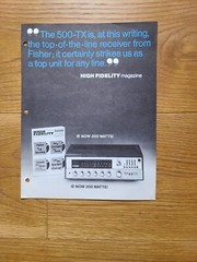 Fisher 800T receiver (big brother of Fisher 500TX) ALL ORIGINAL great condition-