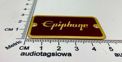 Epiphone Custom Logo Badge Custom Made Metal Brown Tweed With Gold Screws
