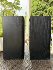Vintage Pair JBL800 Speakers Model JBL Black Tested Working Condition