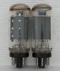 Strong Matched Pair of GE General Electric 7591A Vacuum Tubes : Coin Base