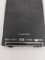 MUNTZ 12 TRACK PLAYS BOTH 4/8 TRACK TAPES WITH FM RADIO CARTRIDGE.