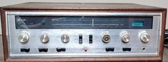 Vintage Knight KG‑964 Solid State Stereo Receiver Wood Cabinet AMFM Stereophonic