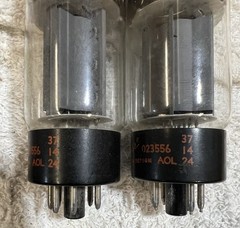 Vintage Fender Special Design 6L6 Tubes (2) tested