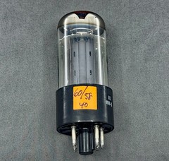 (1) General Electric GE 5AR4 GZ34 Rectifier Tube Copper Plates Tests Strong