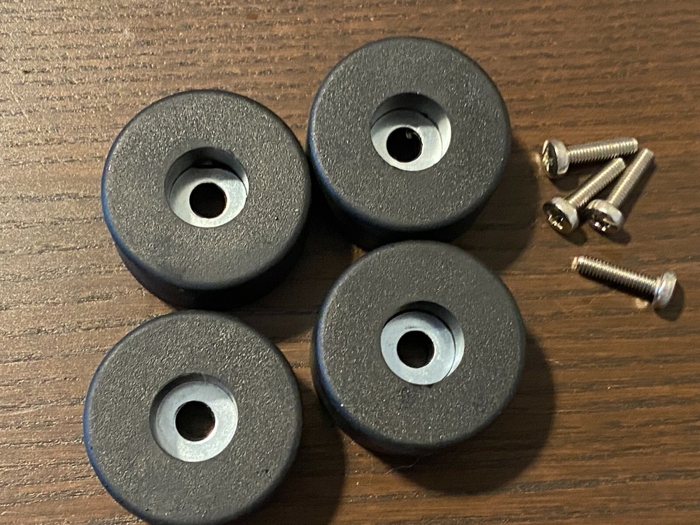4 New FEET w/ hardware for Sansui G-5000 G-6000 G-7000 Heavy-Duty Foot Parts