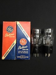 NOS PAIR GE TYPE 82 Coke Bottle POWER Rectifier VACUUM TUBES USA Tested S.7831