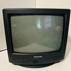 Panasonic CT-13R3W CRT TV 1998 Gaming Tested Works Coaxial Input Only