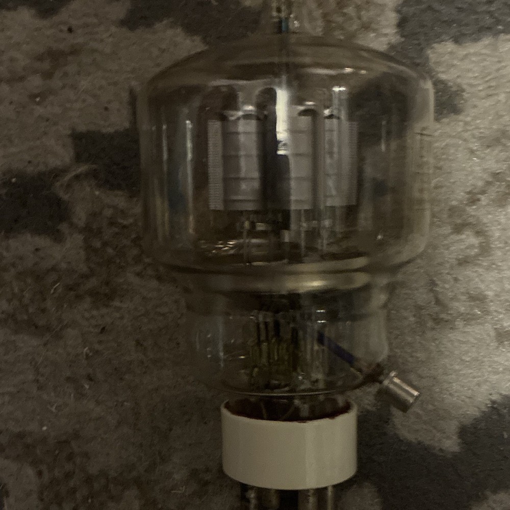 Vintage Large 4-Pin Vacuum Tube w/ Top Cap Electronic Component Nos! Rare!