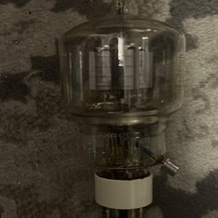 Vintage Large 4-Pin Vacuum Tube w/ Top Cap Electronic Component Nos! Rare!