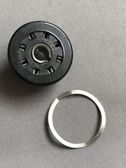 AMPHENOL Loctal Tube Socket & Clip Black Bakelite for 7N7 8 Pin Quan. Available