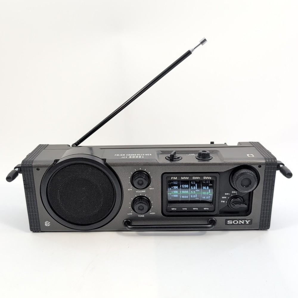 RARE Sony ICF-6000S Vintage FM/AM Radio 4 Band Receiver – Portable Radio Works