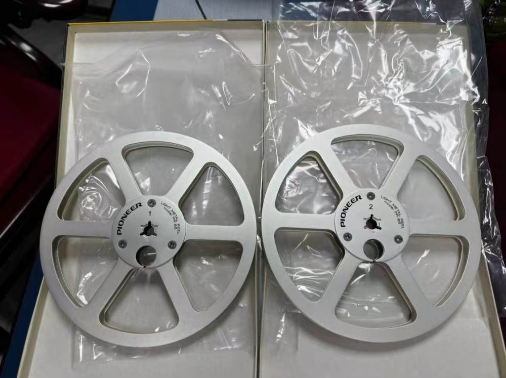 One Pair 7” Silver Pioneer Tape Reel For PR-100 PR-85 RT-909 707 tape recorder