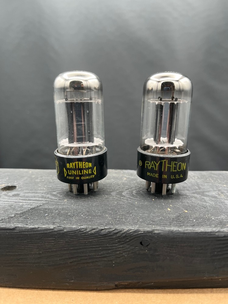 Raytheon 6SN7GTB vacuum tubes tested & guaranteed