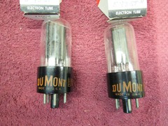 NOS NIB PAIR DUMONT 5Y3GT Rectifier Radio Audio TUBES 5Y3