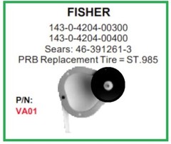 NEW PRB VA01 VCR Idler For Fisher 143-0-4204-00300 or Sears 46-391261-3