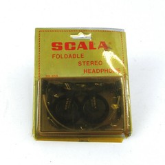 DEADSTOCK VTG 80s Scala Foldable Headphones SH-659 Wired Headband Vintage NOS