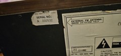 Thomas Floor Model 80-100 AmFm Radio. 34”Sounds, Looks Great! Cassette Needs TLC